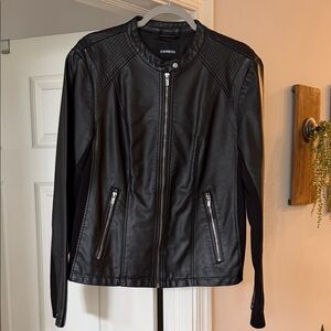 Express Women's Sleek Black Leather Jacket